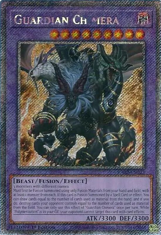 Guardian Chimera (Platinum Secret Rare) - RA02-EN023 - Platinum Secret Rare