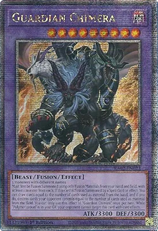 Guardian Chimera (Quarter Century Secret Rare) - RA02-EN023 - Quarter Century Secret Rare