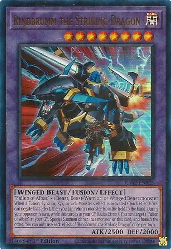 Rindbrumm the Striking Dragon (UR) - RA02-EN025 - Ultra Rare