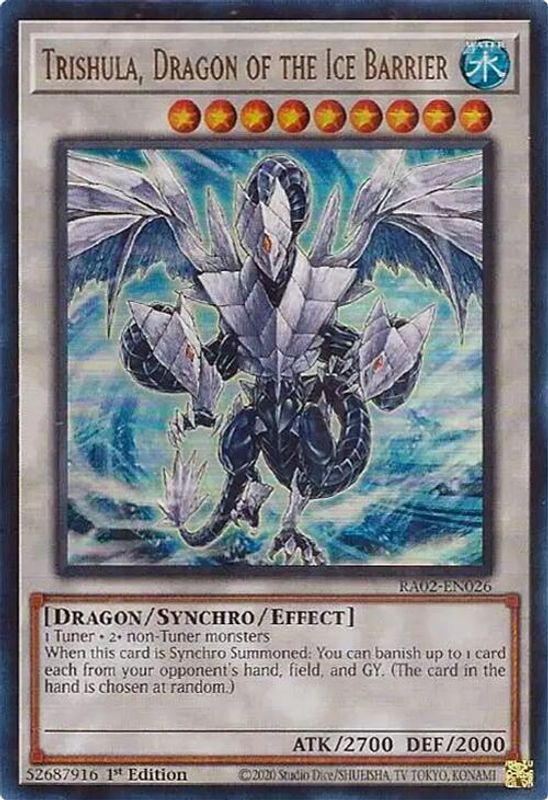 Trishula, Dragon of the Ice Barrier (UR) - RA02-EN026 - Ultra Rare