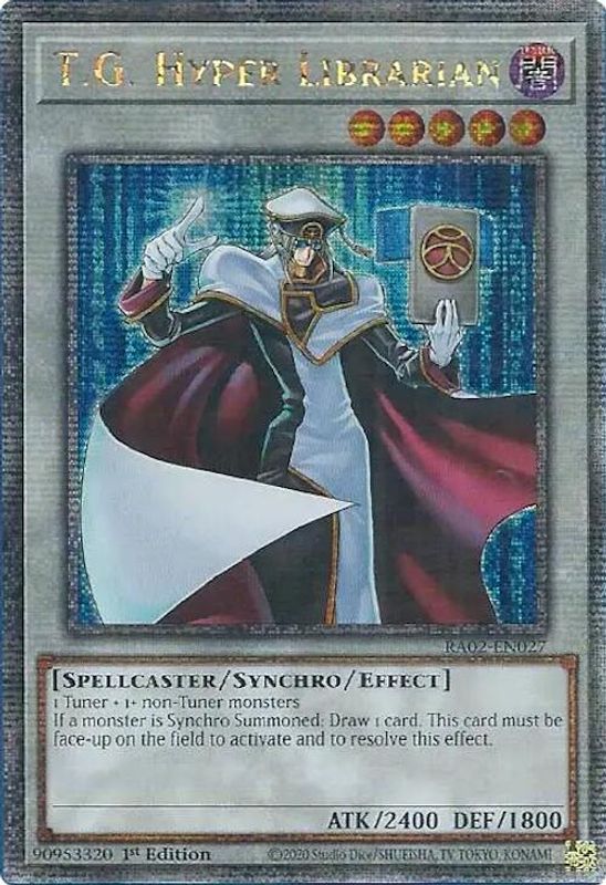 T.G. Hyper Librarian (Quarter Century Secret Rare) - RA02-EN027 - Quarter Century Secret Rare