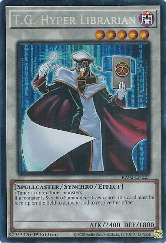 T.G. Hyper Librarian (PCR) - RA02-EN027 - Prismatic Collector's Rare