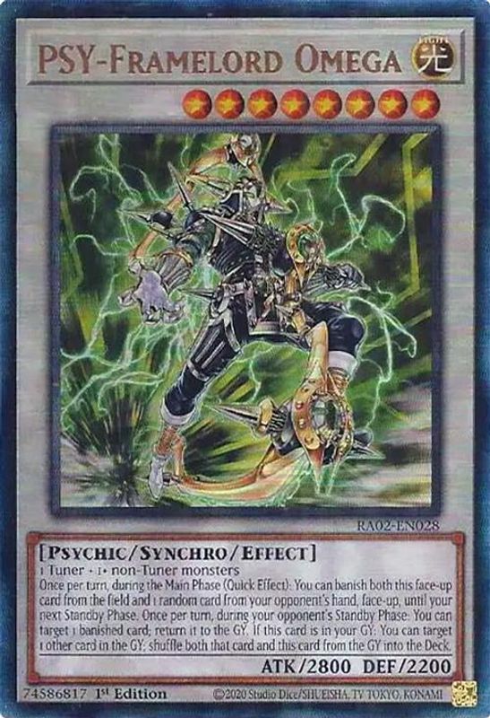 PSY-Framelord Omega (PUR) - RA02-EN028 - Prismatic Ultimate Rare