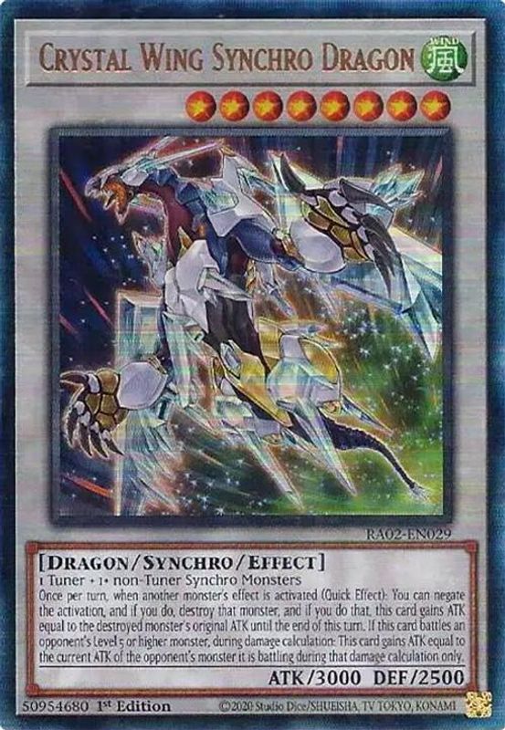 Crystal Wing Synchro Dragon (PUR) - RA02-EN029 - Prismatic Ultimate Rare