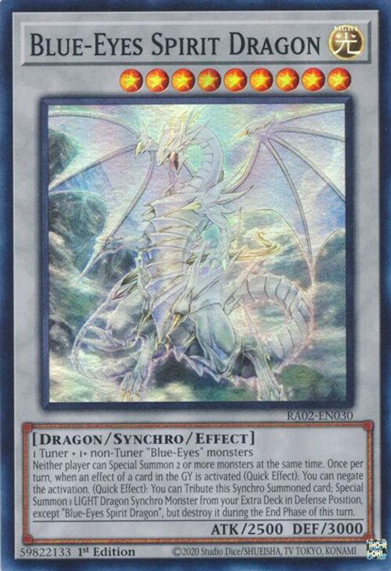 Blue-Eyes Spirit Dragon - RA02-EN030 - Super Rare