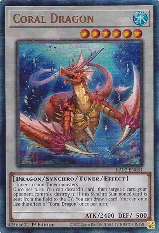 Coral Dragon (PUR) - RA02-EN031 - Prismatic Ultimate Rare