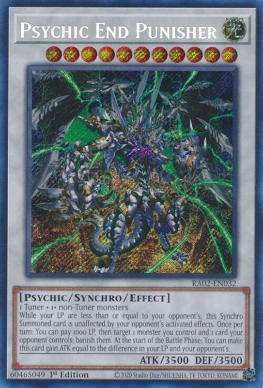 Psychic End Punisher (Secret Rare) - RA02-EN032 - Secret Rare