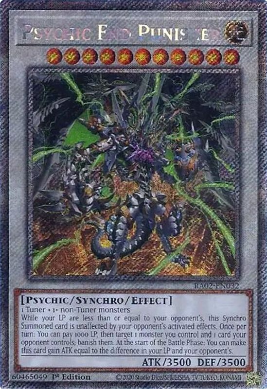 Psychic End Punisher (Platinum Secret Rare) - RA02-EN032 - Platinum Secret Rare