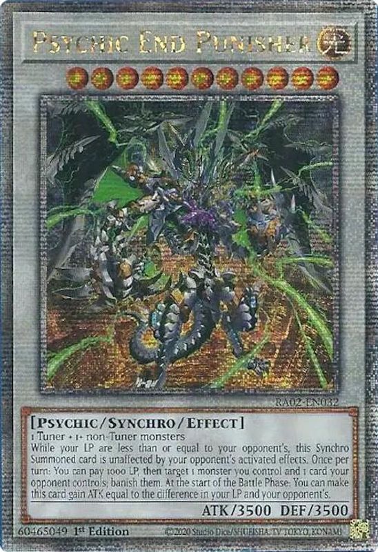 Psychic End Punisher (Quarter Century Secret Rare) - RA02-EN032 - Quarter Century Secret Rare