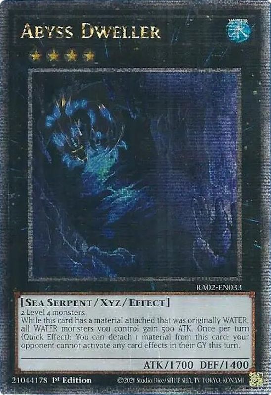 Abyss Dweller (Quarter Century Secret Rare) - RA02-EN033 - Quarter Century Secret Rare