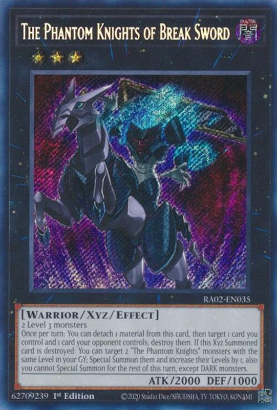 The Phantom Knights of Break Sword (Secret Rare) - RA02-EN035 - Secret Rare