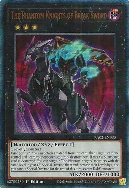 The Phantom Knights of Break Sword (PUR) - RA02-EN035 - Prismatic Ultimate Rare