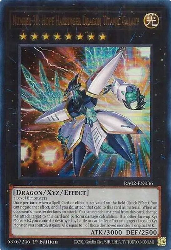 Number 38: Hope Harbinger Dragon Titanic Galaxy (UR) - RA02-EN036 - Ultra Rare