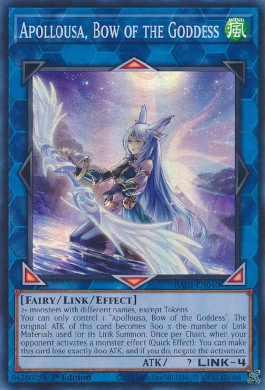 Apollousa, Bow of the Goddess (Alternate Art) - RA02-EN040 - Super Rare