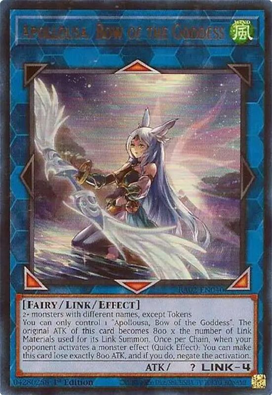 Apollousa, Bow of the Goddess (Alternate Art) (UR) - RA02-EN040 - Ultra Rare