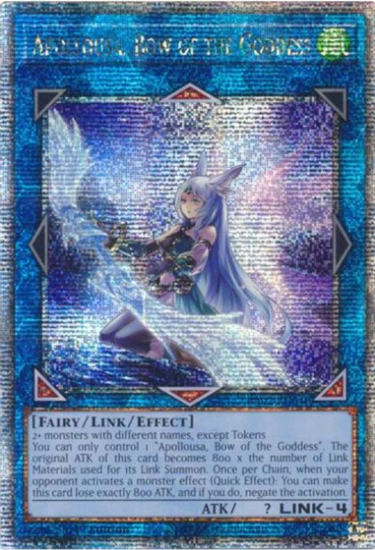 Apollousa, Bow of the Goddess (Alternate Art) (Quarter Century Secret Rare) - RA02-EN040 - Quarter Century Secret Rare