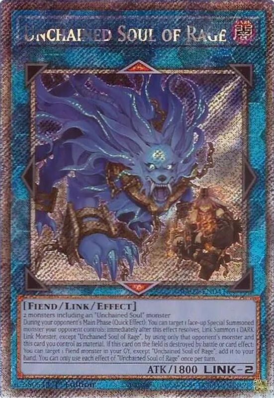 Unchained Soul of Rage (Platinum Secret Rare) - RA02-EN041 - Platinum Secret Rare