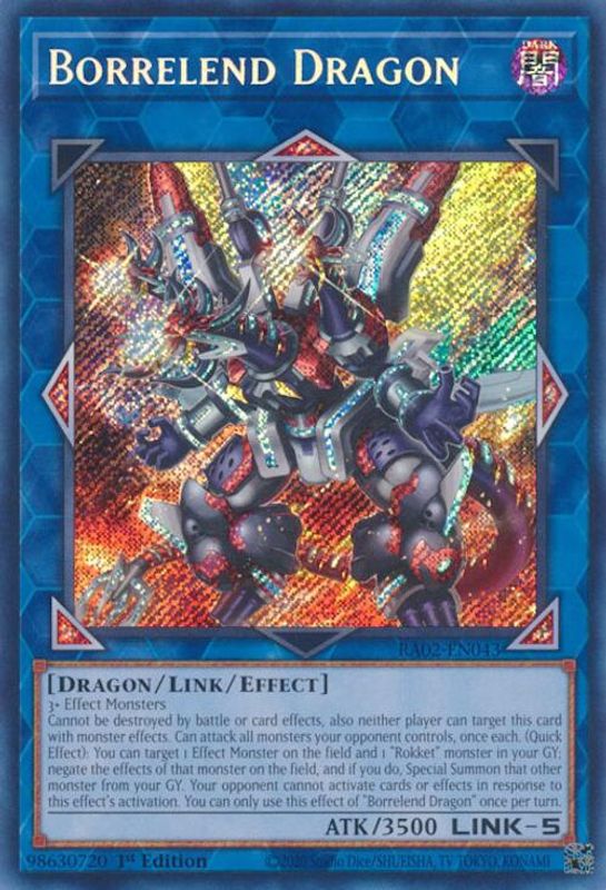 Borrelend Dragon (Secret Rare) - RA02-EN043 - Secret Rare