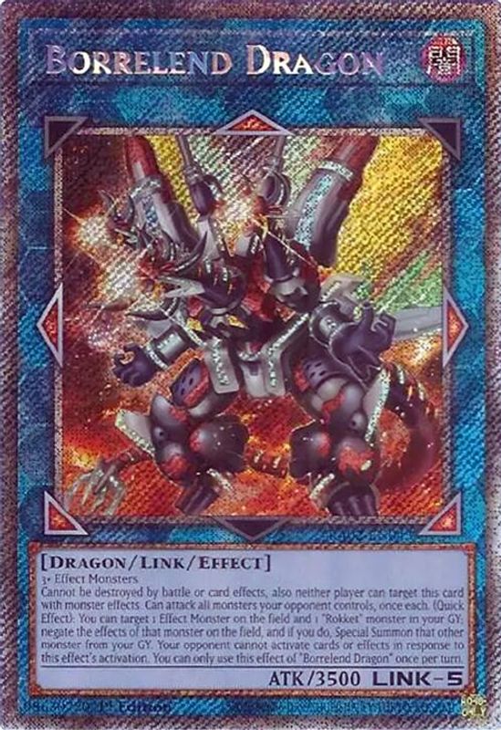 Borrelend Dragon (Platinum Secret Rare) - RA02-EN043 - Platinum Secret Rare