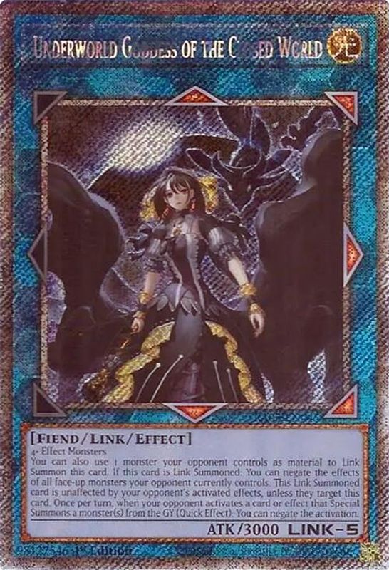 Underworld Goddess of the Closed World (Platinum Secret Rare) - RA02-EN045 - Platinum Secret Rare