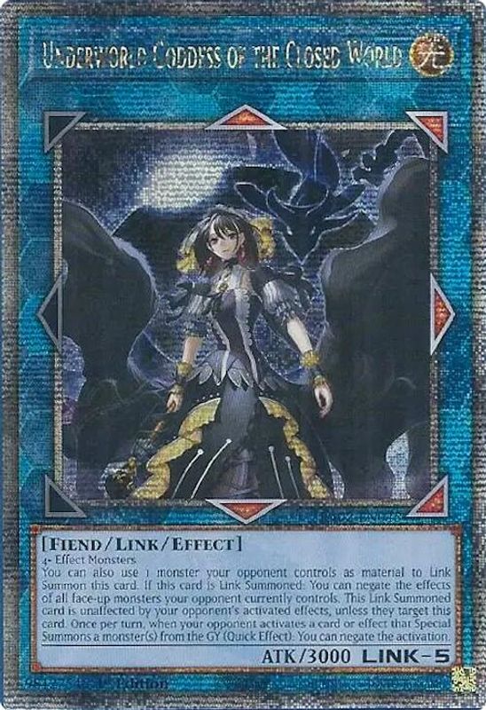 Underworld Goddess of the Closed World (Quarter Century Secret Rare) - RA02-EN045 - Quarter Century Secret Rare