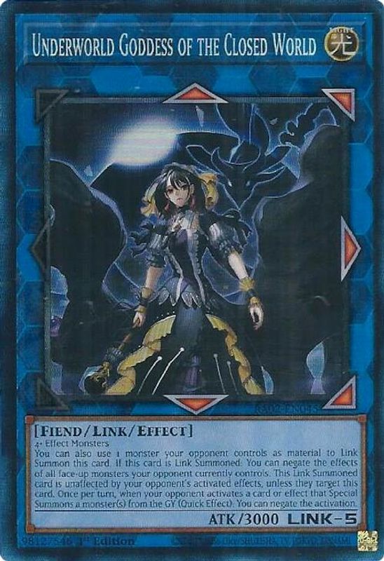 Underworld Goddess of the Closed World (PCR) - RA02-EN045 - Prismatic Collector's Rare