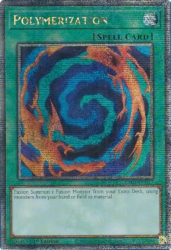 Polymerization (Quarter Century Secret Rare) - RA02-EN047 - Quarter Century Secret Rare