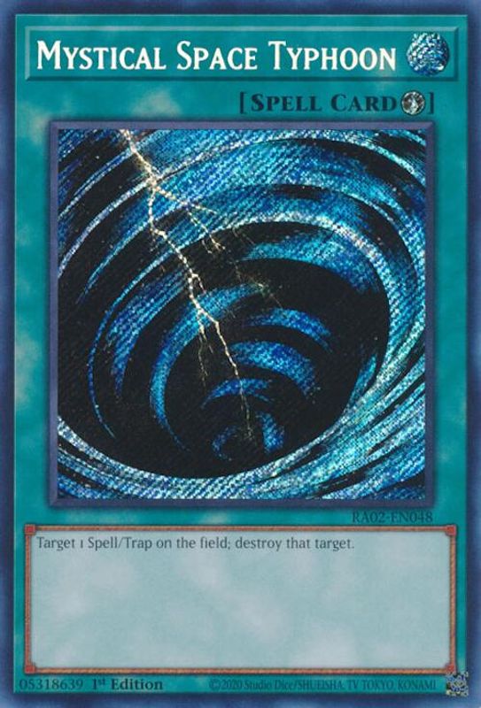 Mystical Space Typhoon (Secret Rare) - RA02-EN048 - Secret Rare