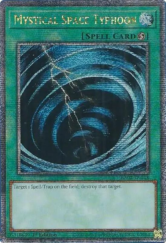 Mystical Space Typhoon (Quarter Century Secret Rare) - RA02-EN048 - Quarter Century Secret Rare