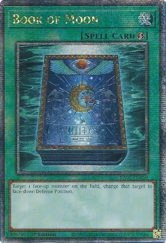 Book of Moon (Quarter Century Secret Rare) - RA02-EN050 - Quarter Century Secret Rare