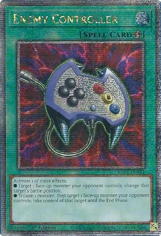 Enemy Controller (Quarter Century Secret Rare) - RA02-EN051 - Quarter Century Secret Rare