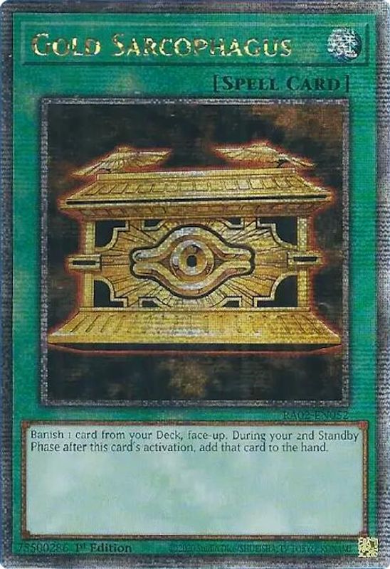 Gold Sarcophagus (Quarter Century Secret Rare) - RA02-EN052 - Quarter Century Secret Rare