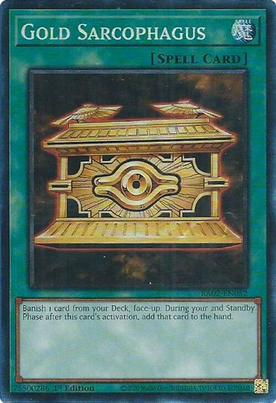 Gold Sarcophagus (PCR) - RA02-EN052 - Prismatic Collector's Rare