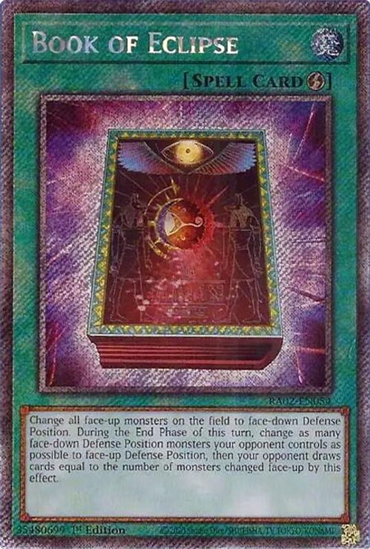 Book of Eclipse (Platinum Secret Rare) - RA02-EN054 - Platinum Secret Rare