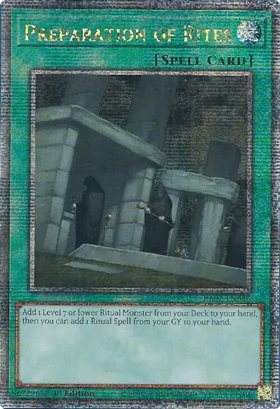 Preparation of Rites (Quarter Century Secret Rare) - RA02-EN056 - Quarter Century Secret Rare