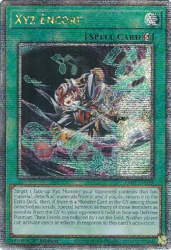 Xyz Encore (Quarter Century Secret Rare) - RA02-EN059 - Quarter Century Secret Rare