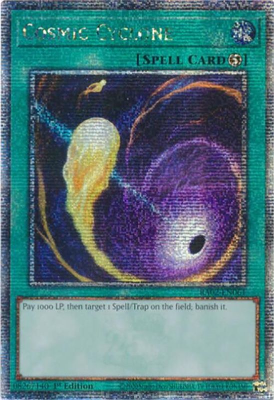 Cosmic Cyclone (Quarter Century Secret Rare) - RA02-EN061 - Quarter Century Secret Rare