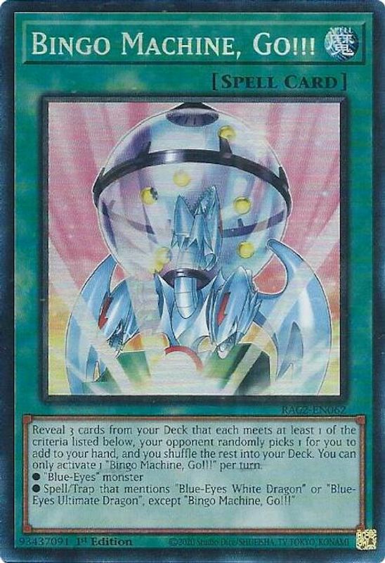 Bingo Machine, Go!!! (PCR) - RA02-EN062 - Prismatic Collector's Rare