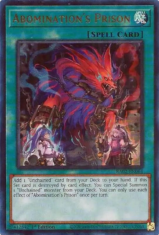 Abomination's Prison (UR) - RA02-EN064 - Ultra Rare