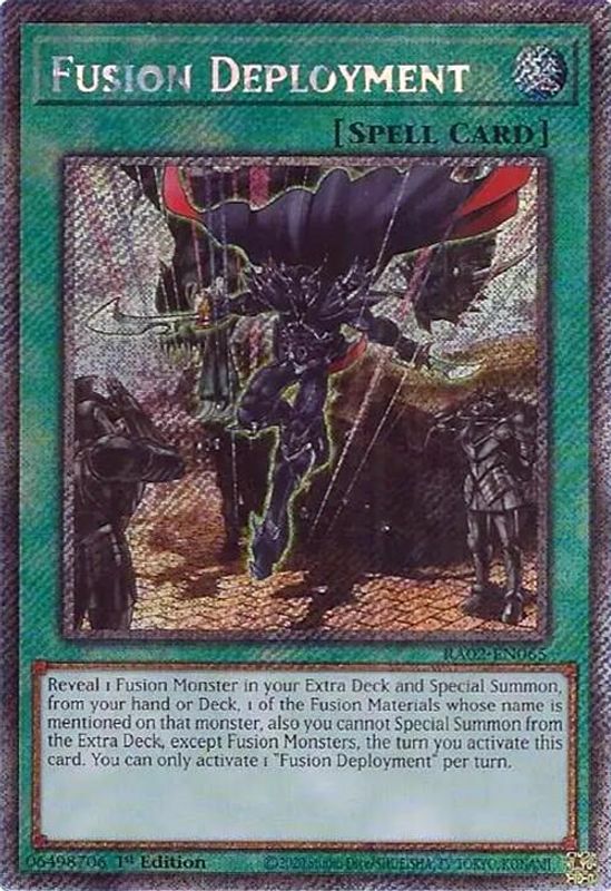 Fusion Deployment (Platinum Secret Rare) - RA02-EN065 - Platinum Secret Rare