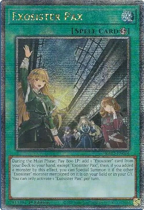 Exosister Pax (Quarter Century Secret Rare) - RA02-EN066 - Quarter Century Secret Rare