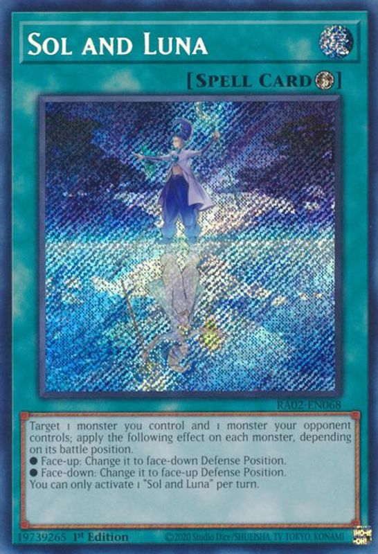 Sol and Luna (Secret Rare) - RA02-EN068 - Secret Rare