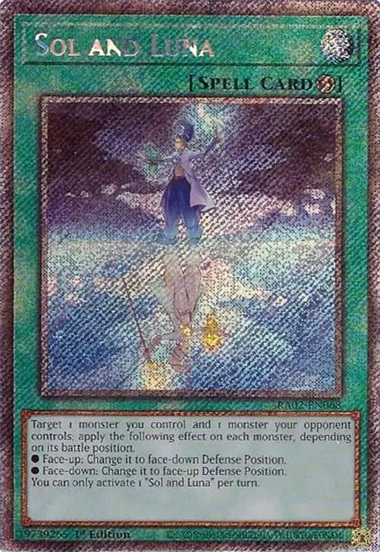 Sol and Luna (Platinum Secret Rare) - RA02-EN068 - Platinum Secret Rare