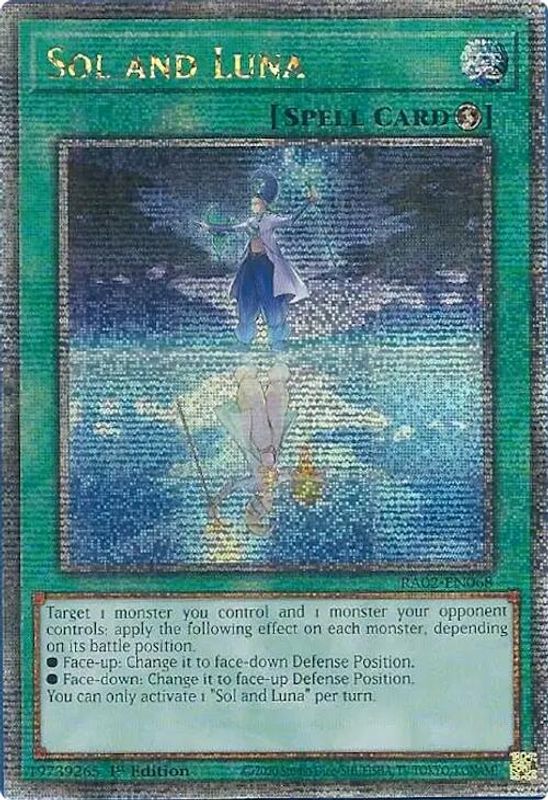 Sol and Luna (Quarter Century Secret Rare) - RA02-EN068 - Quarter Century Secret Rare