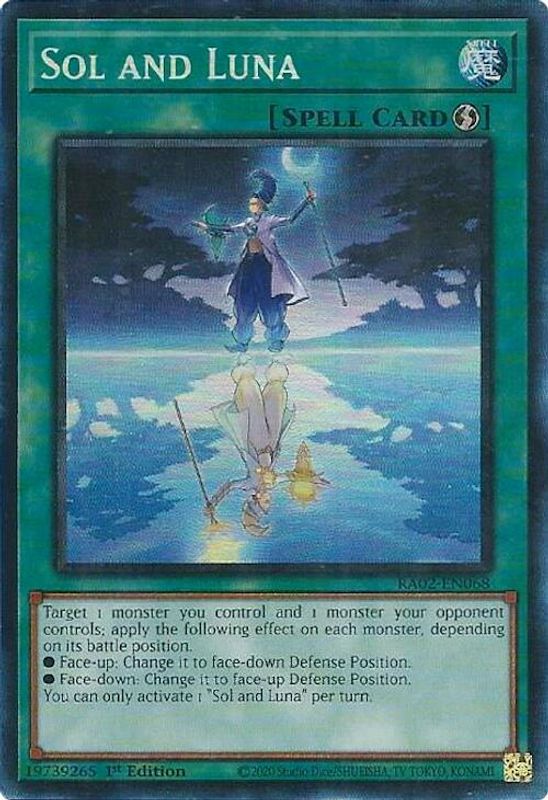 Sol and Luna (PCR) - RA02-EN068 - Prismatic Collector's Rare