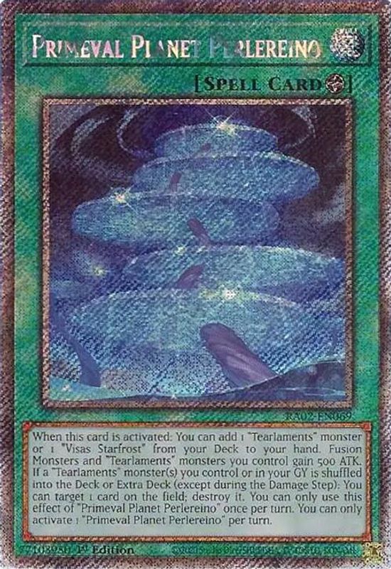 Primeval Planet Perlereino (Platinum Secret Rare) - RA02-EN069 - Platinum Secret Rare