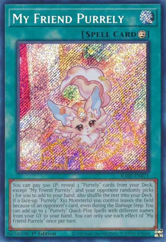 My Friend Purrely (Secret Rare) - RA02-EN071 - Secret Rare