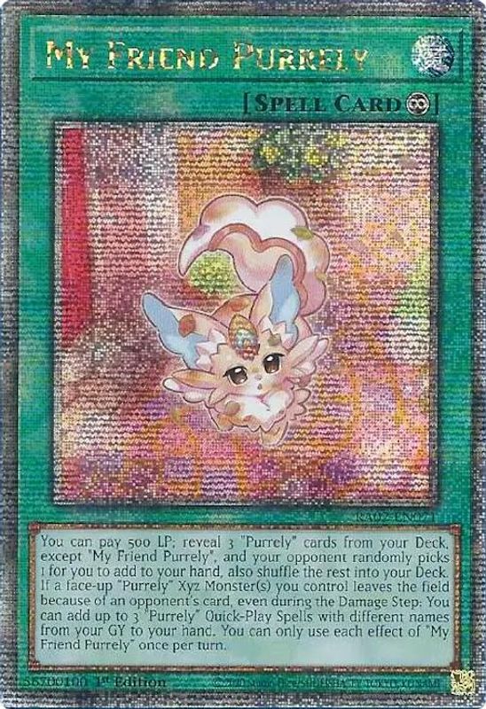 My Friend Purrely (Quarter Century Secret Rare) - RA02-EN071 - Quarter Century Secret Rare