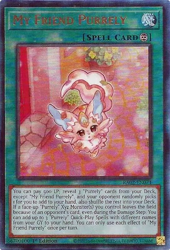 My Friend Purrely (PUR) - RA02-EN071 - Prismatic Ultimate Rare