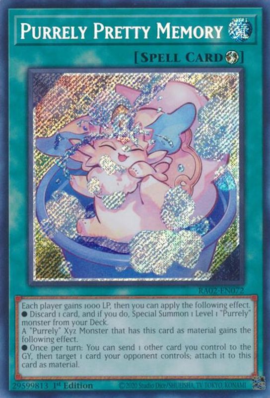 Purrely Pretty Memory (Secret Rare) - RA02-EN072 - Secret Rare